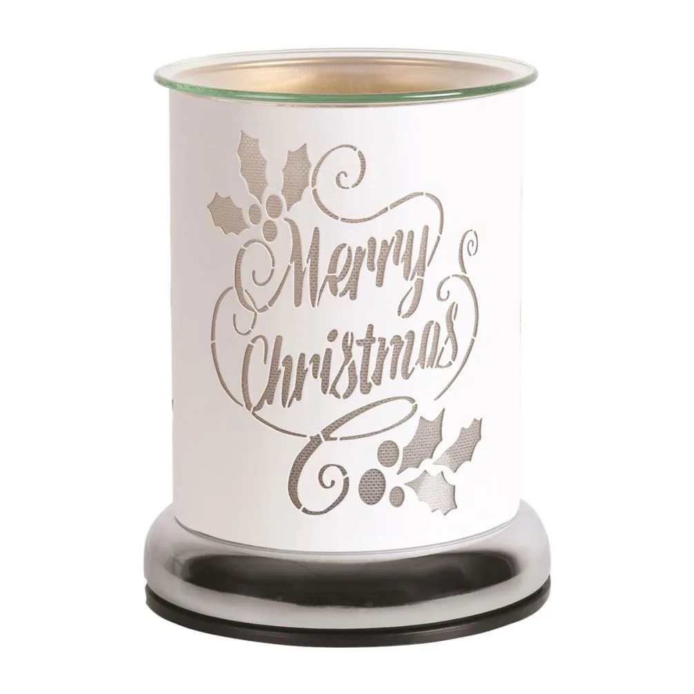 Aroma White Merry Christmas Touch Electric Wax Melt Warmer Extra Image 1