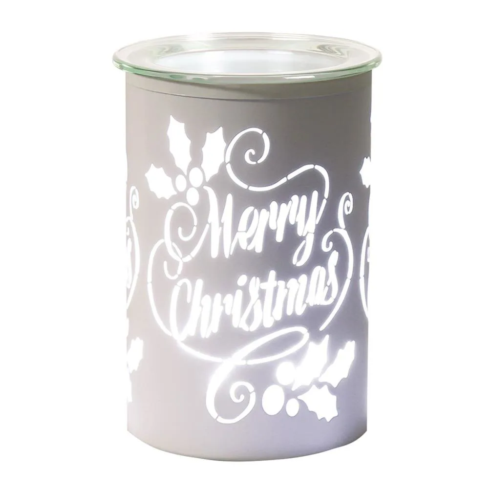 Aroma White Merry Christmas Electric Wax Melt Warmer Extra Image 1