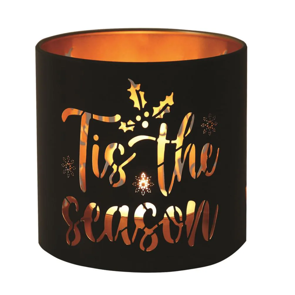 Aroma Black & Gold Tis the Season Jar Sleeve & Wax Melt Warmer Extra Image 2