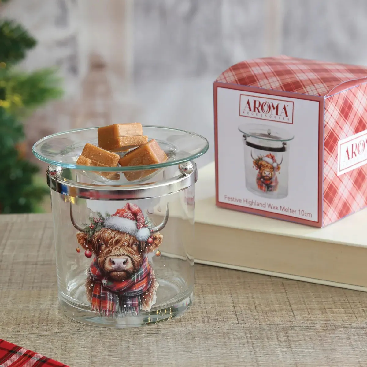 Aroma Christmas Highland Cow Wax Melt Warmer Extra Image 2