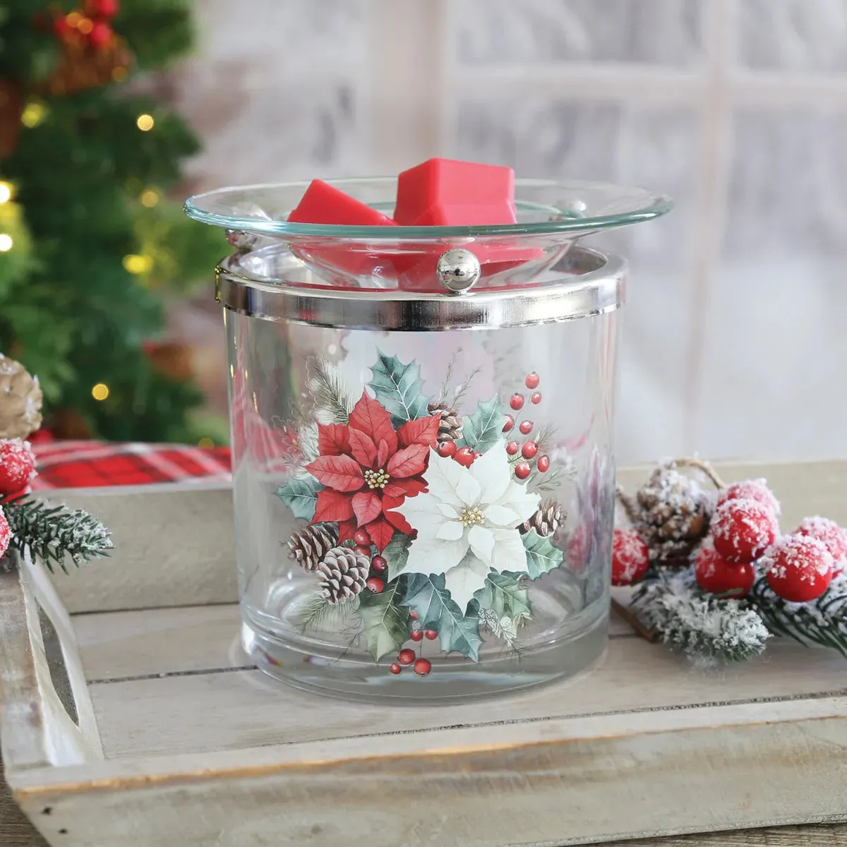 Aroma Poinsettias Wax Melt Warmer Extra Image 2