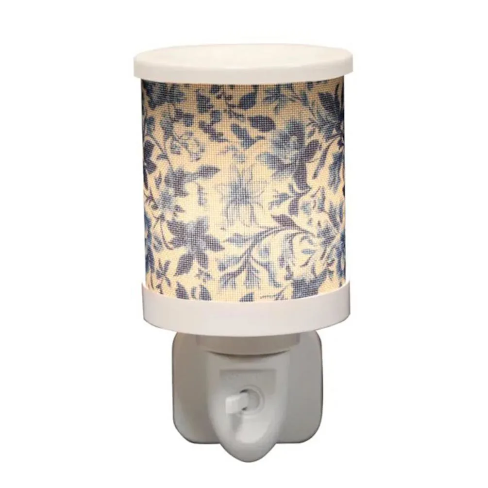 Aroma Blue & White Floral Plug In Wax Melt Warmer Extra Image 1