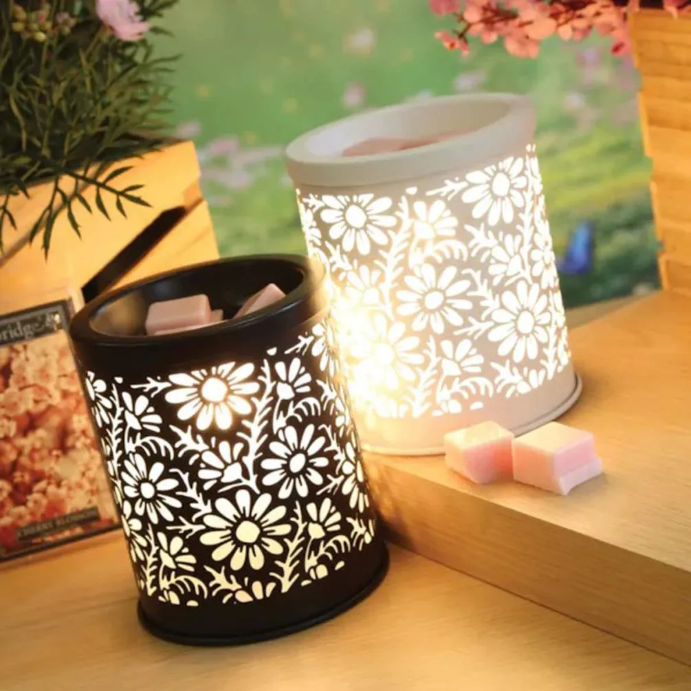 Aroma Black Daisy Electric Wax Melt Warmer Extra Image 2