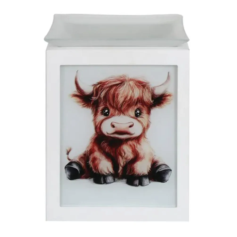 Aroma Highland Cow Calf Square Electric Wax Melt Warmer Extra Image 2