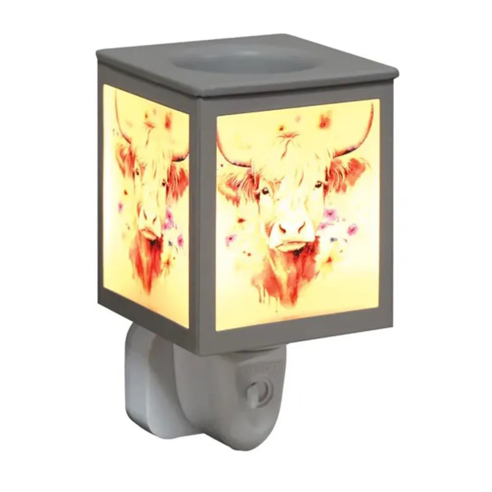 Aroma Highland Cow Square Plug In Wax Melt Warmer Extra Image 1