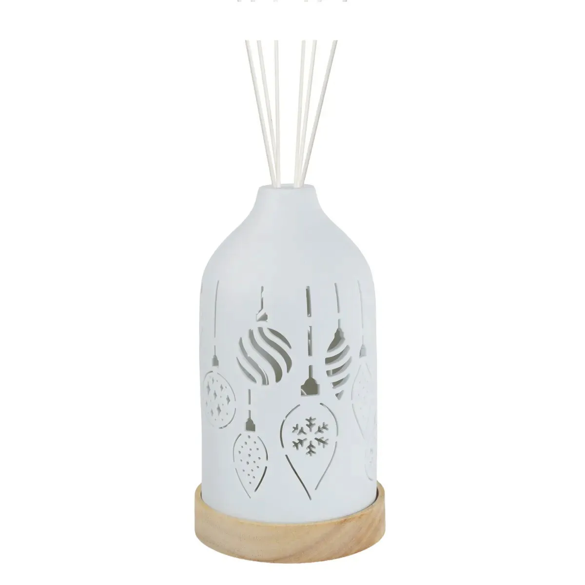 Woodbridge Christmas Baubles LED Light Up Reed Diffuser Extra Image 1