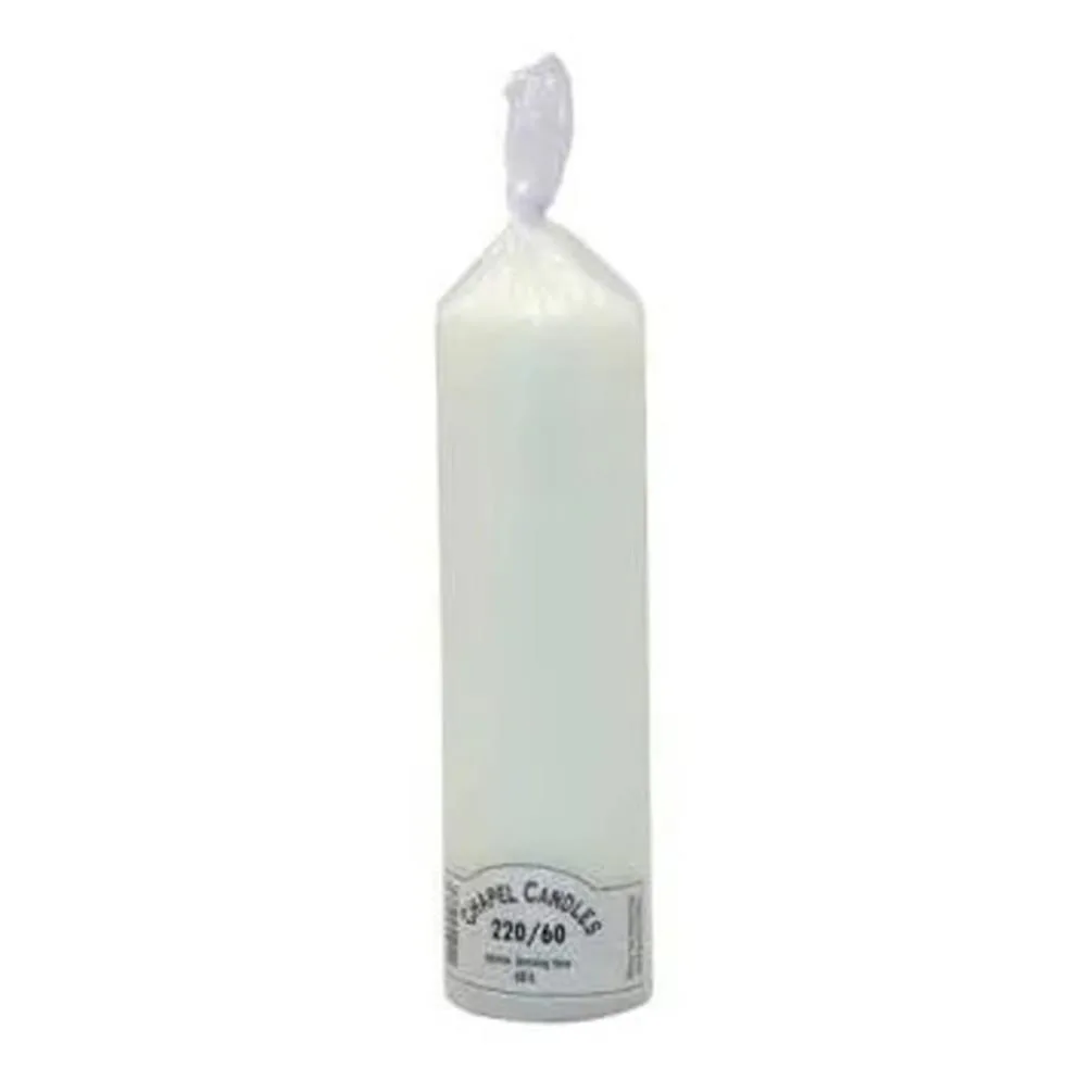 Chapel Candles Ivory Pillar Candle 22cm x 6cm Extra Image 1