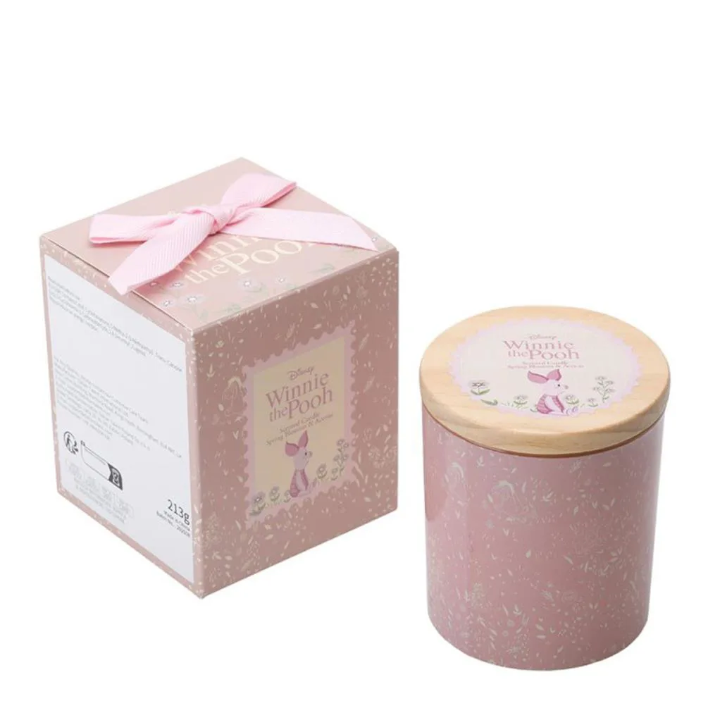 Winnie the Pooh Eeyore Piglet Spring Blossom & Acorn Glass Candle Extra Image 3