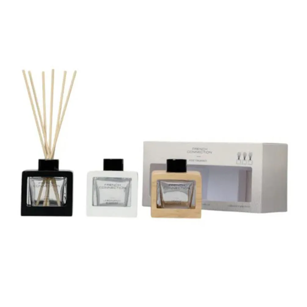 French Connection 3 Wooden Reed Diffuser Gift Set Extra Image 2
