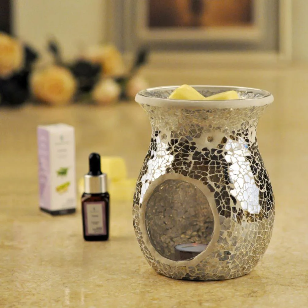 Sense Aroma Grey Crackle Wax Melt Warmer Extra Image 2