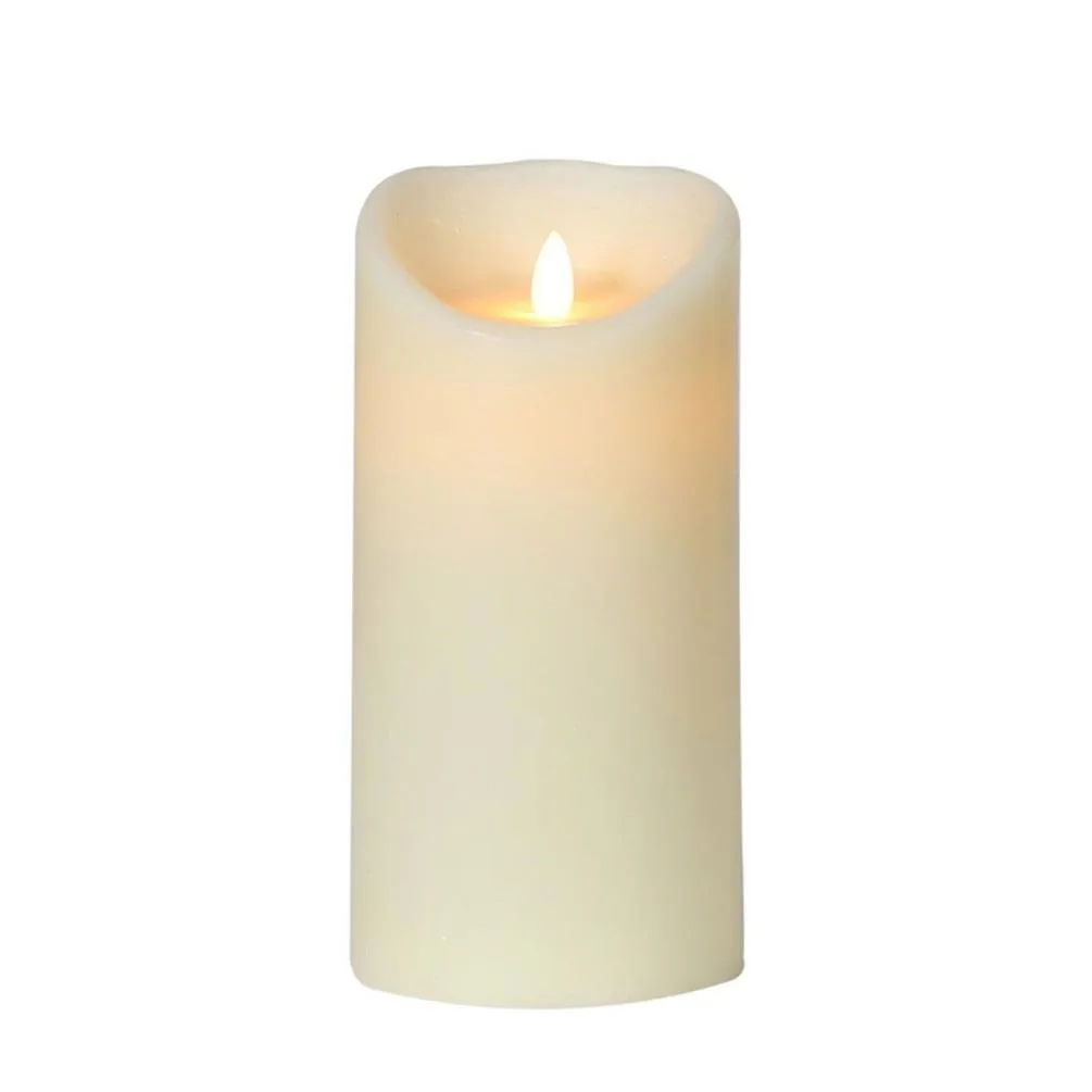 Elements Moving Flame LED Pillar Candle 20 x 10cm Extra Image 1