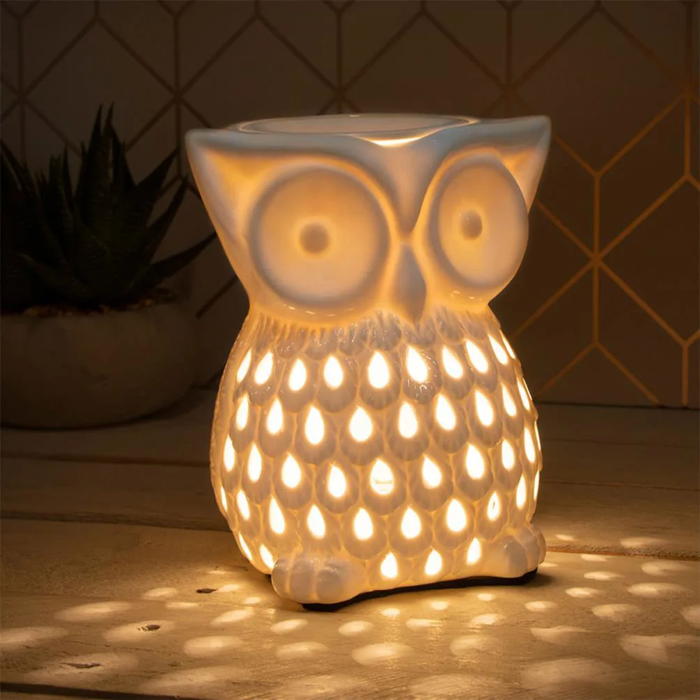 Desire Aroma White Owl Electric Wax Melt Warmer Extra Image 1