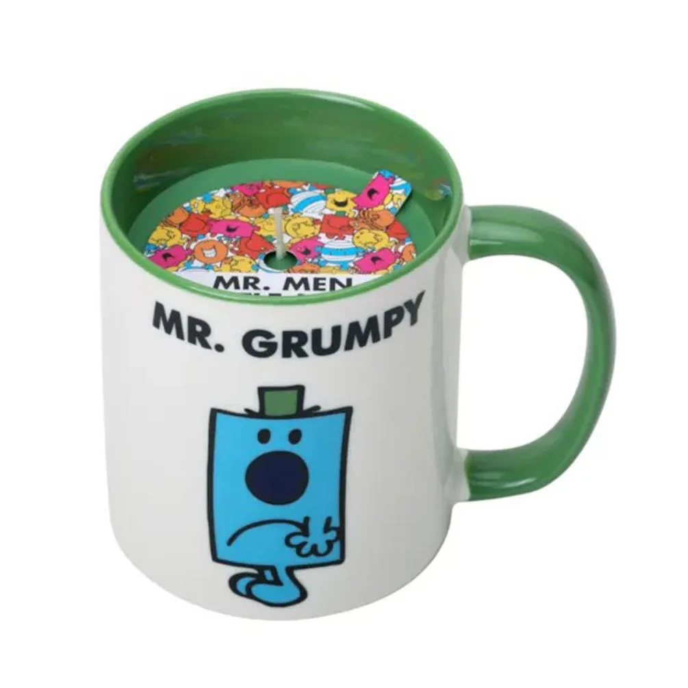 Mr Men Black Pepper & Sandalwood Mr Grumpy Reusable Mug Candle Extra Image 2