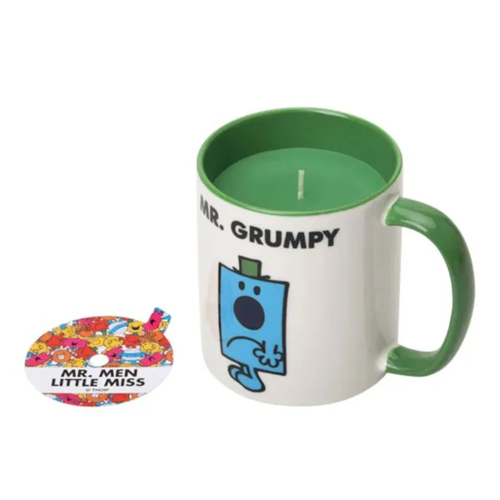Mr Men Black Pepper & Sandalwood Mr Grumpy Reusable Mug Candle Extra Image 3