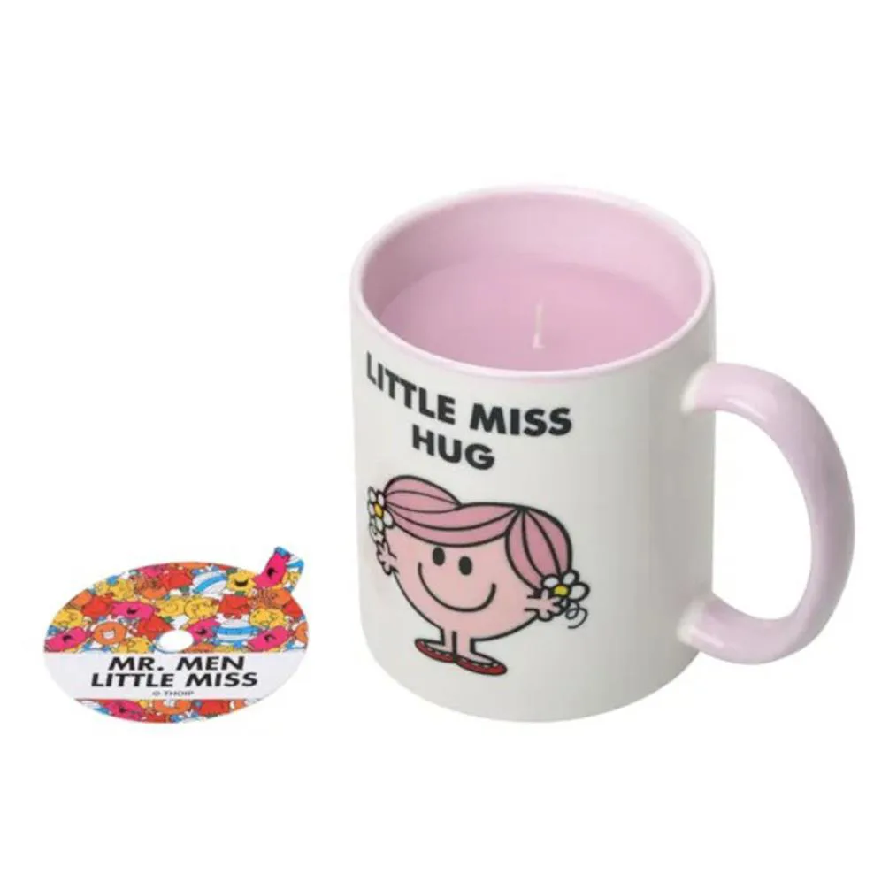 Mr Men White Chocolate & Rose Little Miss Hug Reusable Mug Candle Extra Image 3