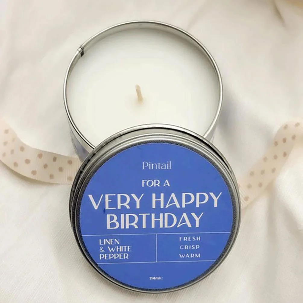 Pintail Candles Very Happy Birthday Tin Candle Extra Image 1