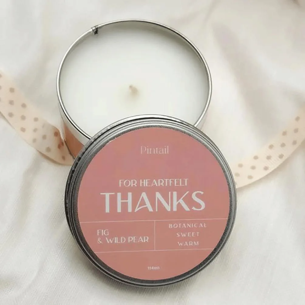 Pintail Candles Heartfelt Thanks Tin Candle Extra Image 3