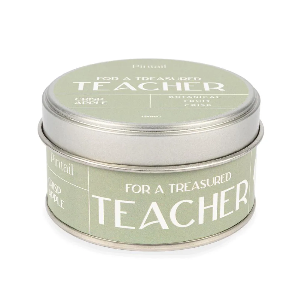 Pintail Candles Treasured Teacher Tin Candle Extra Image 1