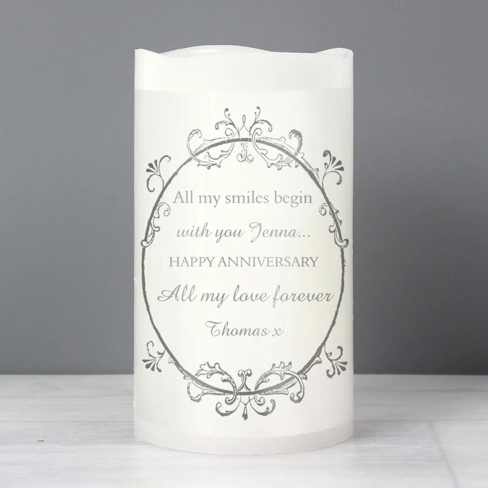 Personalised Ornate Frame LED Candle Extra Image 2