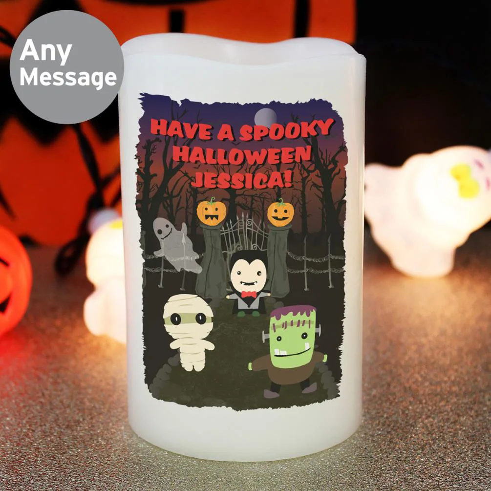 Personalised Halloween LED Candle Extra Image 1
