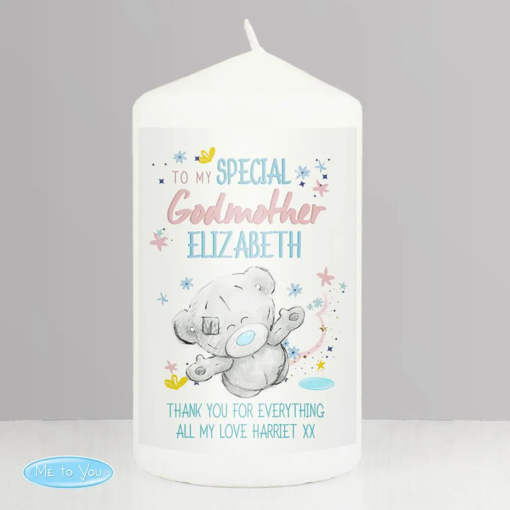 Personalised Me to You Bear Godmother Pillar Candle Extra Image 2