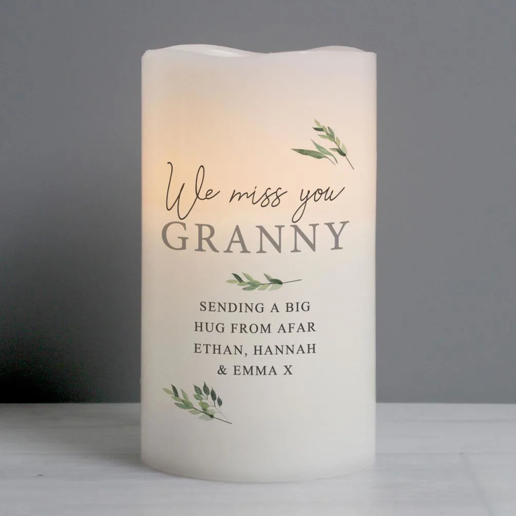 Personalised Botanical LED Candle Extra Image 3
