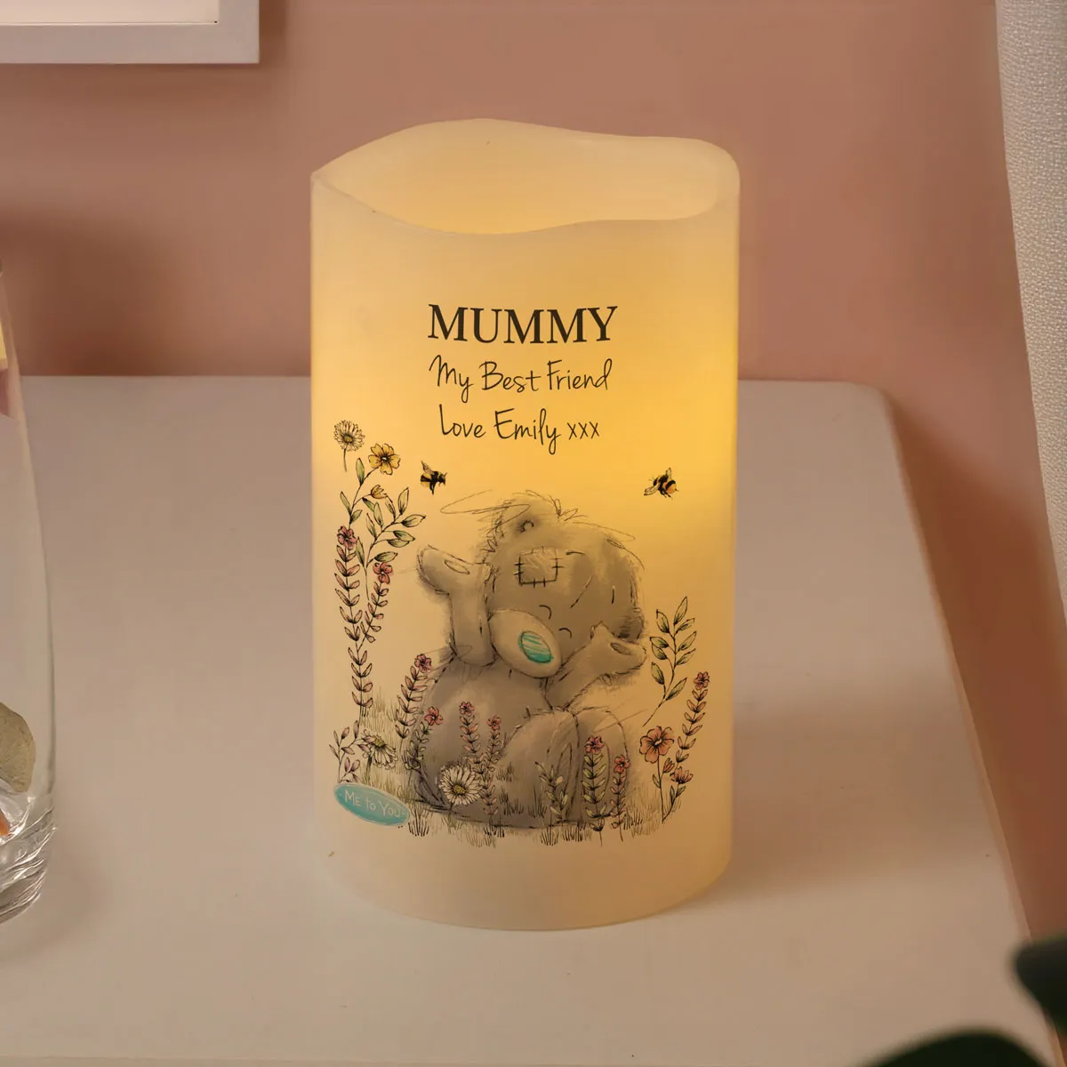 Personalised Me to You Floral LED Candle Extra Image 1