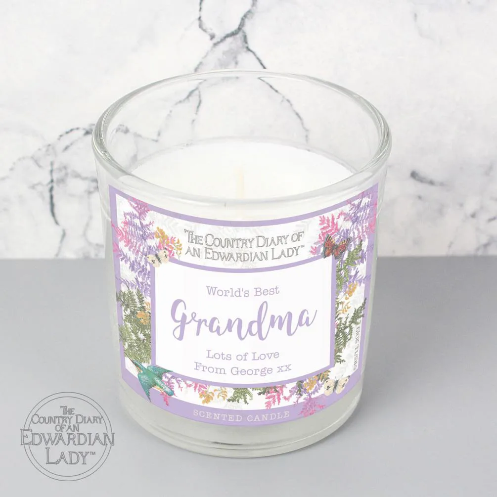 Personalised Country Diary Botanical Scented Jar Candle Extra Image 2