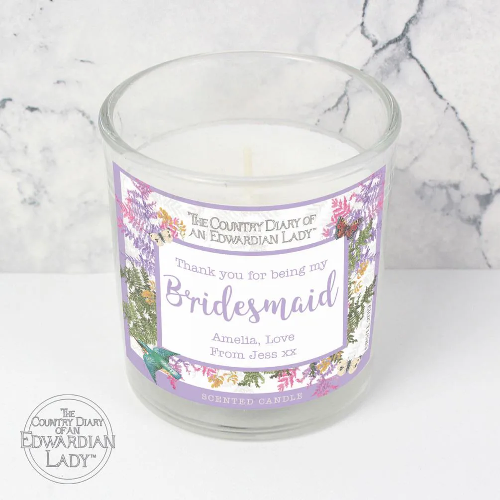 Personalised Country Diary Botanical Scented Jar Candle Extra Image 3