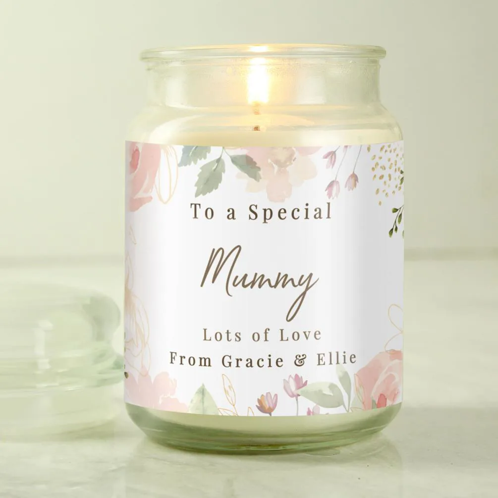 Personalised Wedding Large Scented Jar Candle Extra Image 1