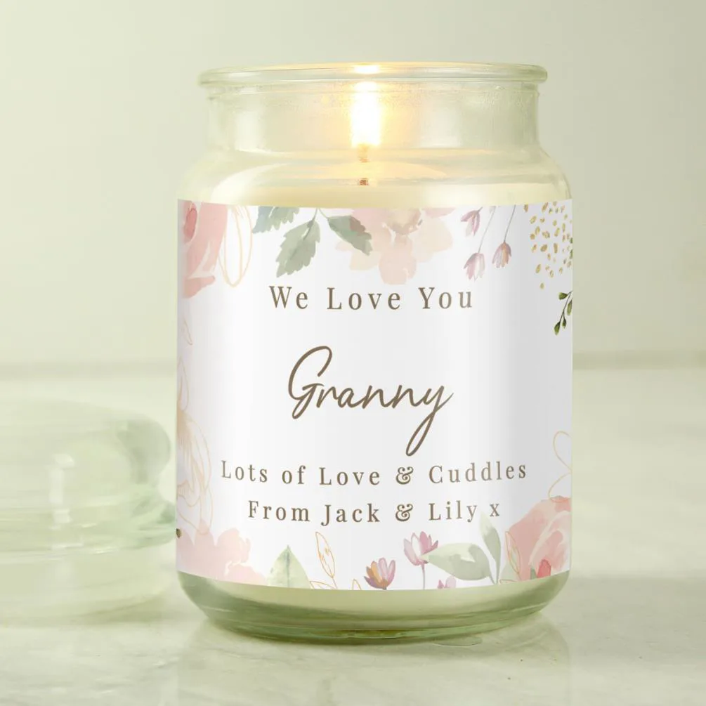 Personalised Wedding Large Scented Jar Candle Extra Image 3