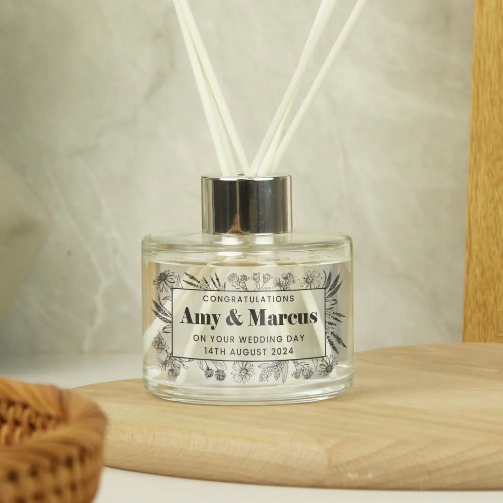 Personalised Black Foliage Reed Diffuser Extra Image 1