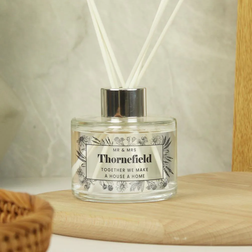 Personalised Black Foliage Reed Diffuser Extra Image 2