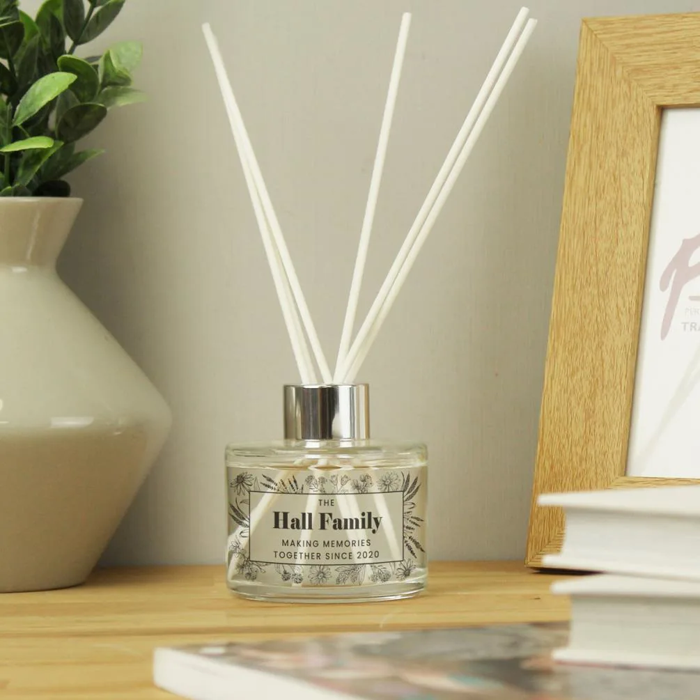 Personalised Black Foliage Reed Diffuser Extra Image 3