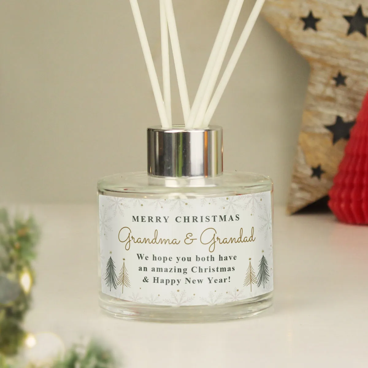Personalised Christmas Tree Reed Diffuser Extra Image 1
