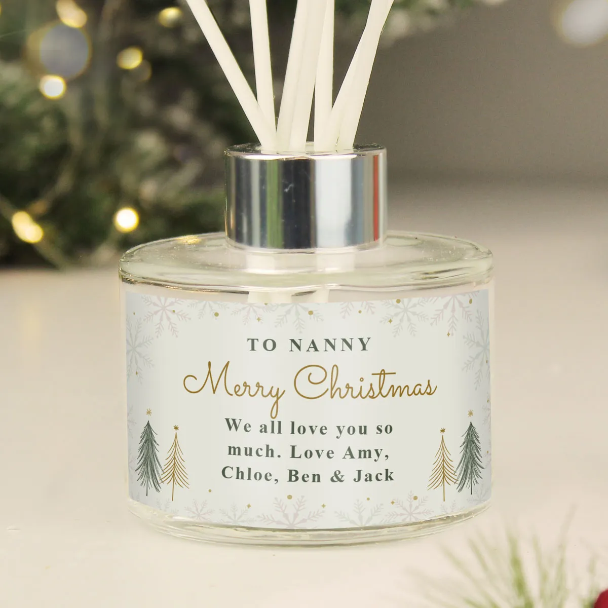 Personalised Christmas Tree Reed Diffuser Extra Image 2