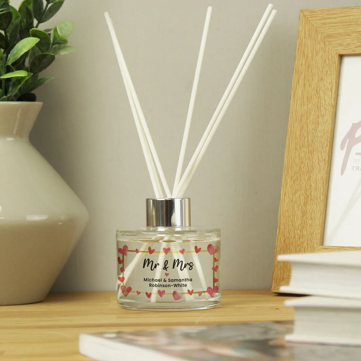 Personalised Hearts Reed Diffuser Extra Image 2