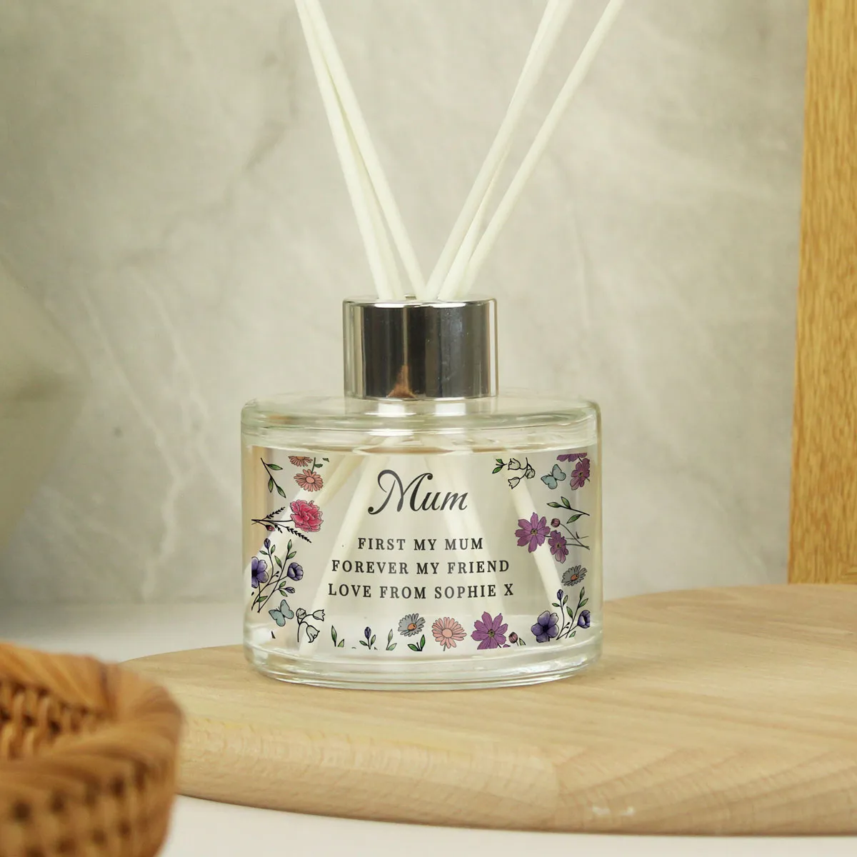 Personalised Wild Flowers Reed Diffuser Extra Image 1