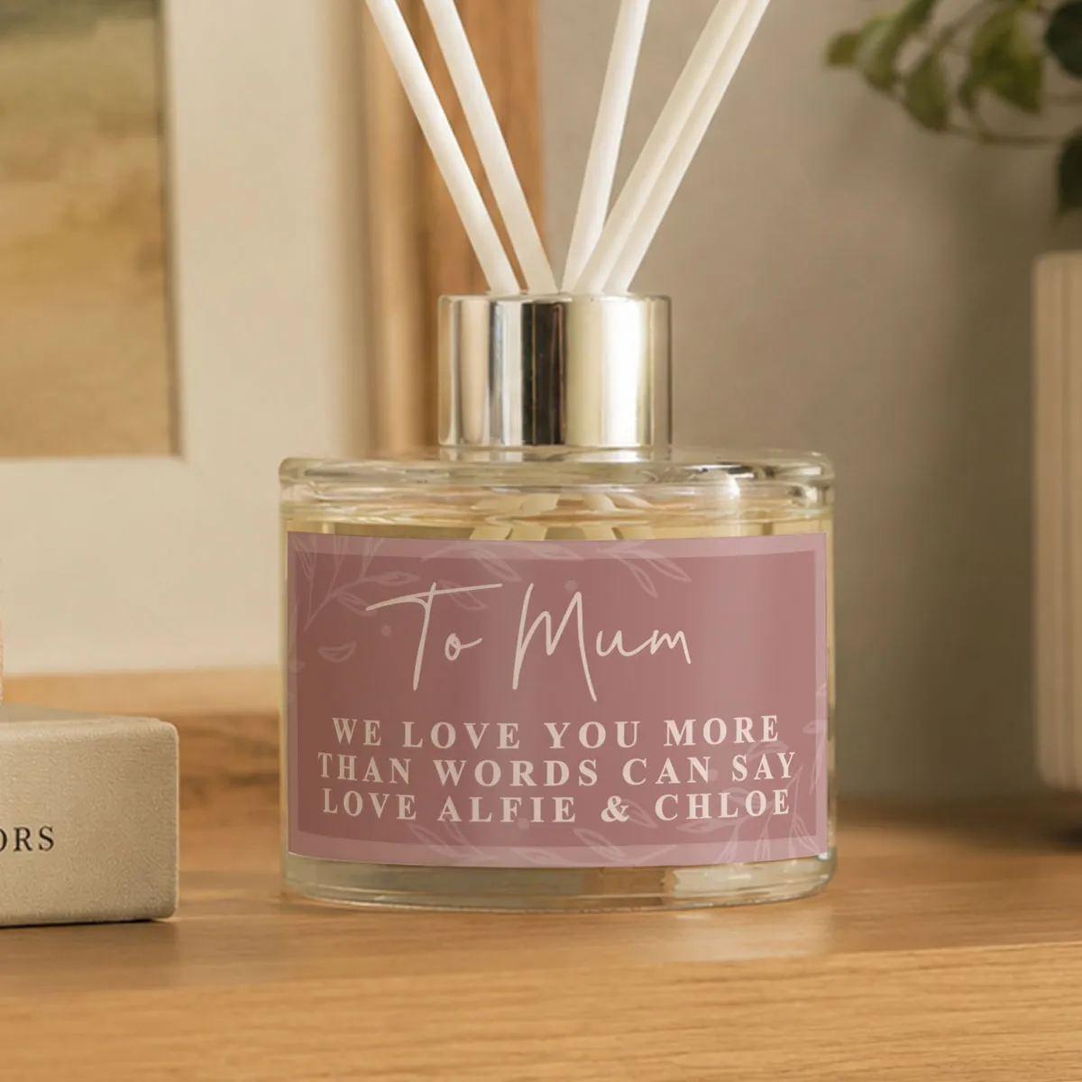 Personalised Dusky Pink Reed Diffuser Extra Image 1