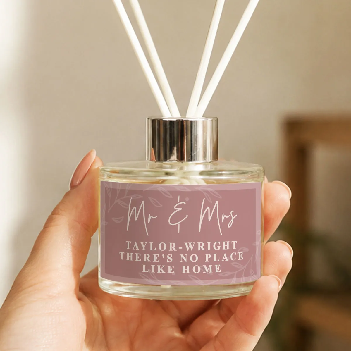 Personalised Dusky Pink Reed Diffuser Extra Image 2