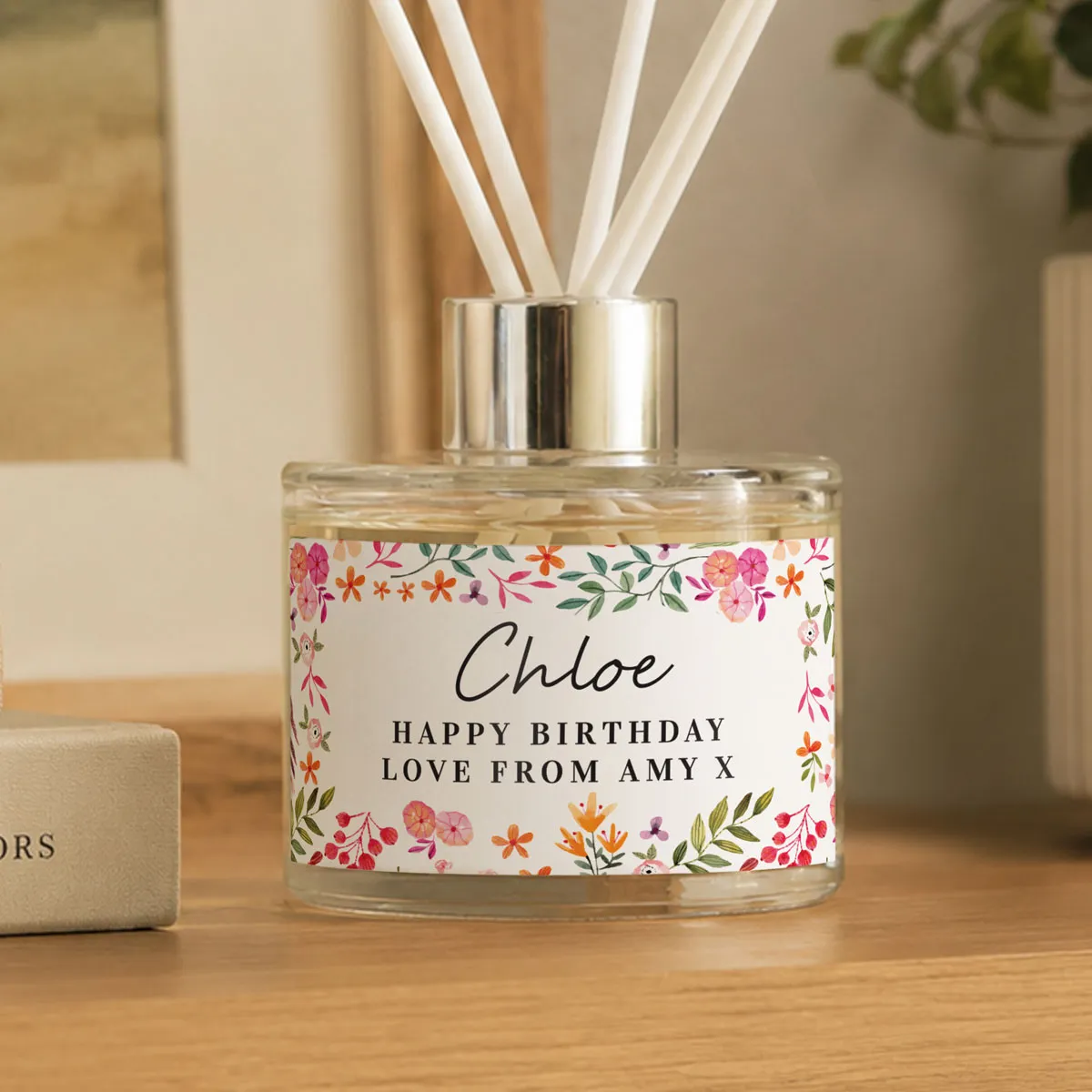 Personalised Bright Floral Reed Diffuser Extra Image 1