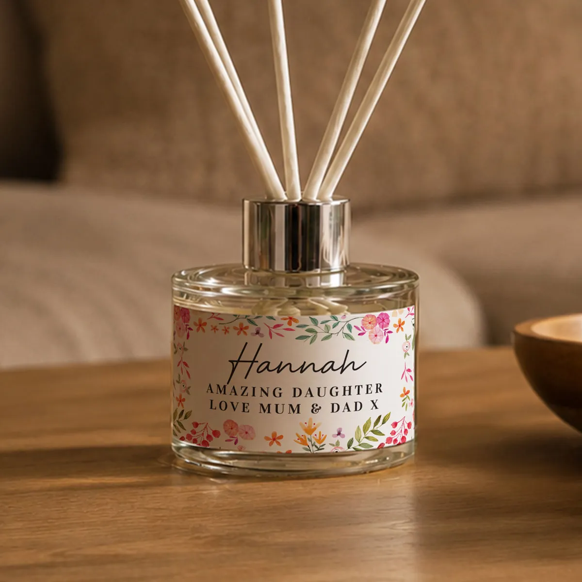 Personalised Bright Floral Reed Diffuser Extra Image 2