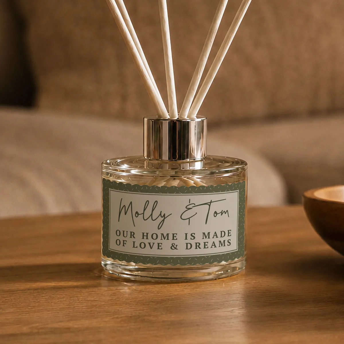 Personalised Scallop Border Reed Diffuser Extra Image 3