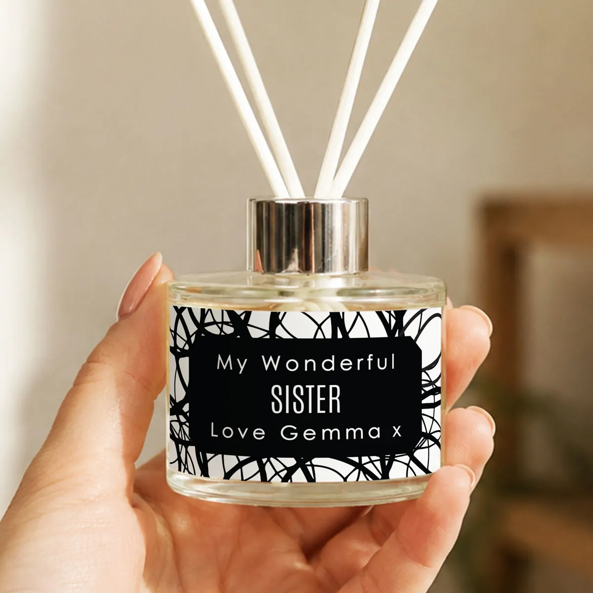 Personalised Scribble Reed Diffuser Extra Image 2
