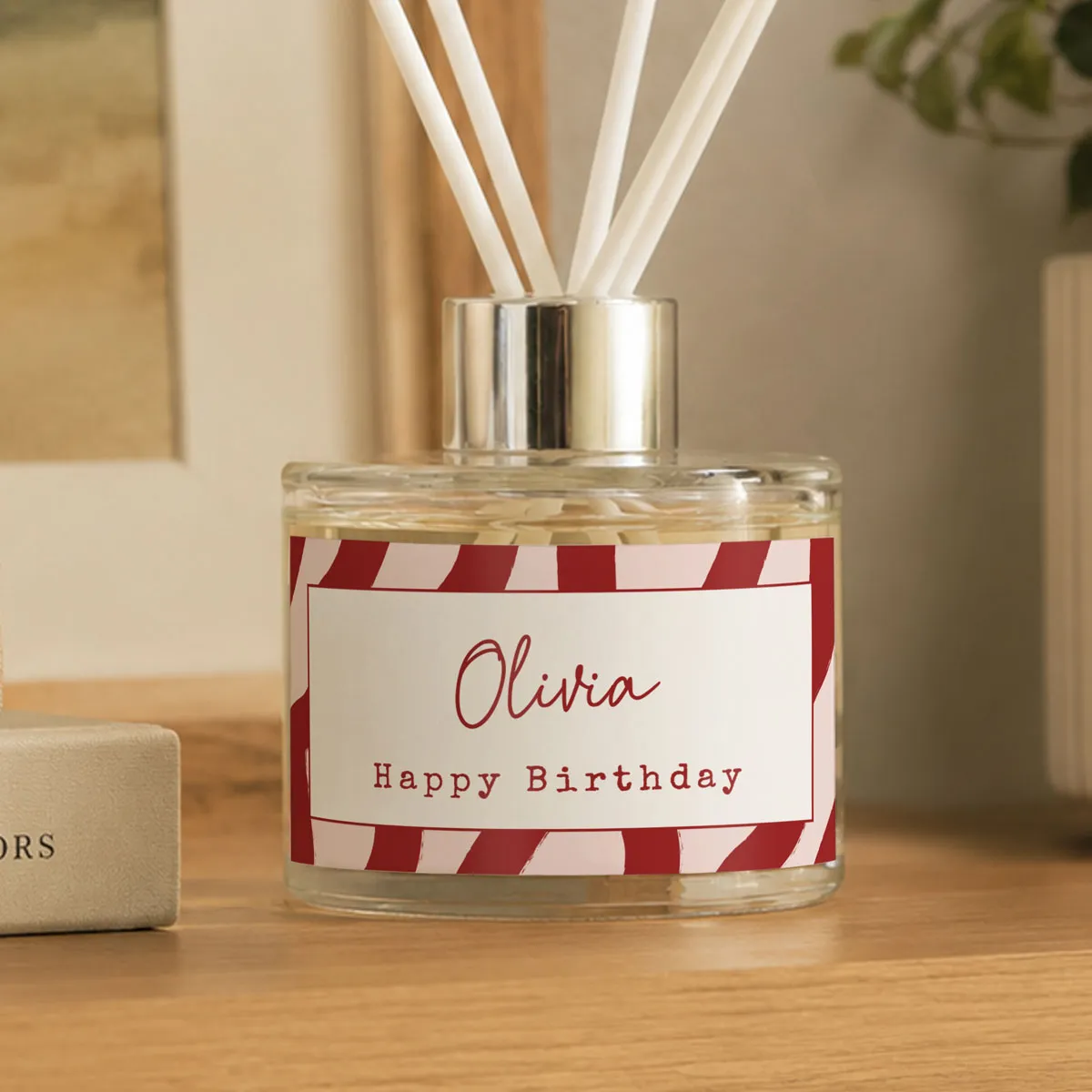 Personalised Funky Striped Reed Diffuser Extra Image 3