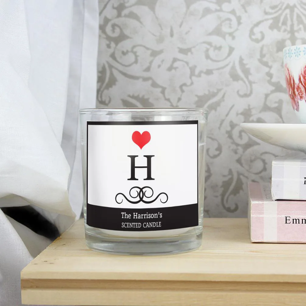 Personalised Monogram Scented Jar Candle Extra Image 1