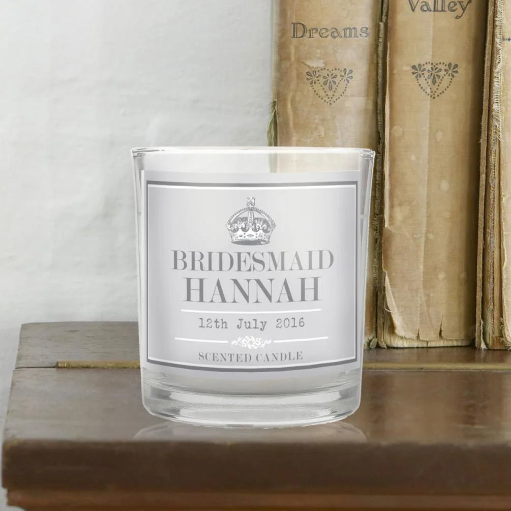 Personalised Royal Crown Scented Jar Candle Extra Image 1