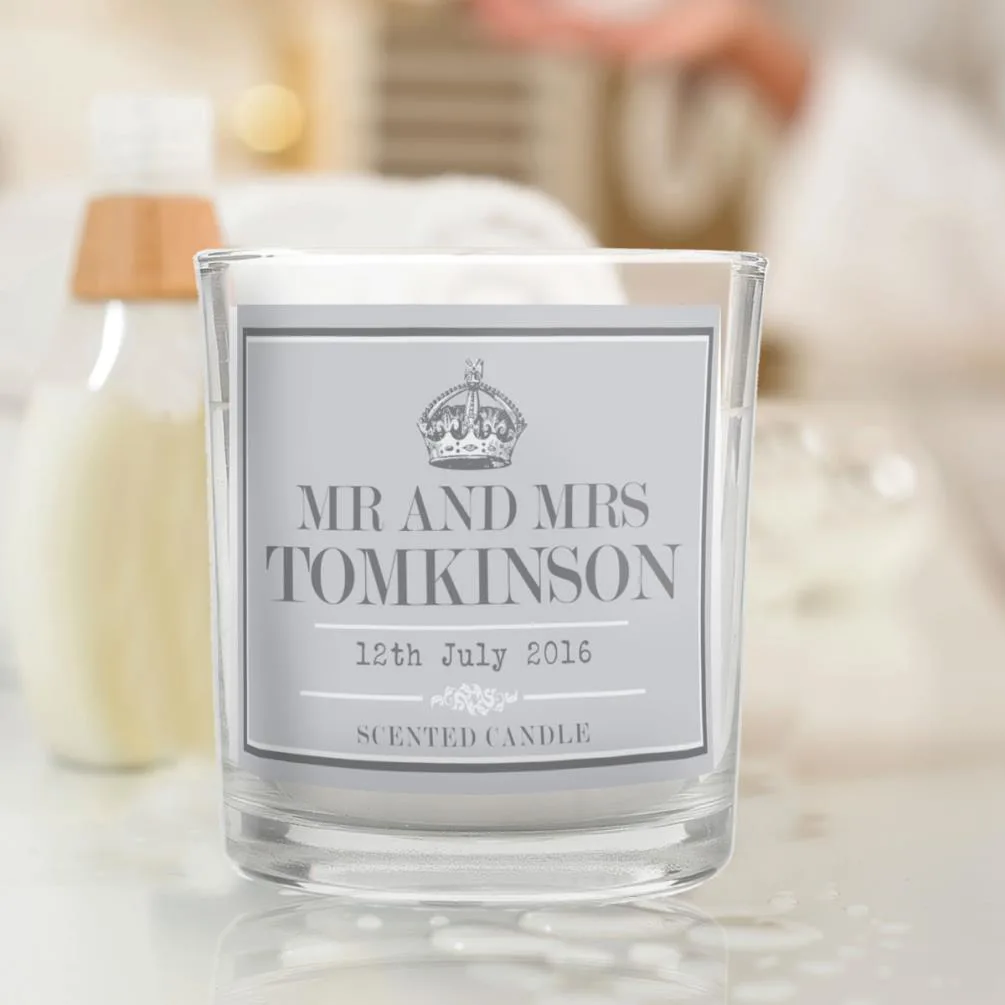 Personalised Royal Crown Scented Jar Candle Extra Image 2