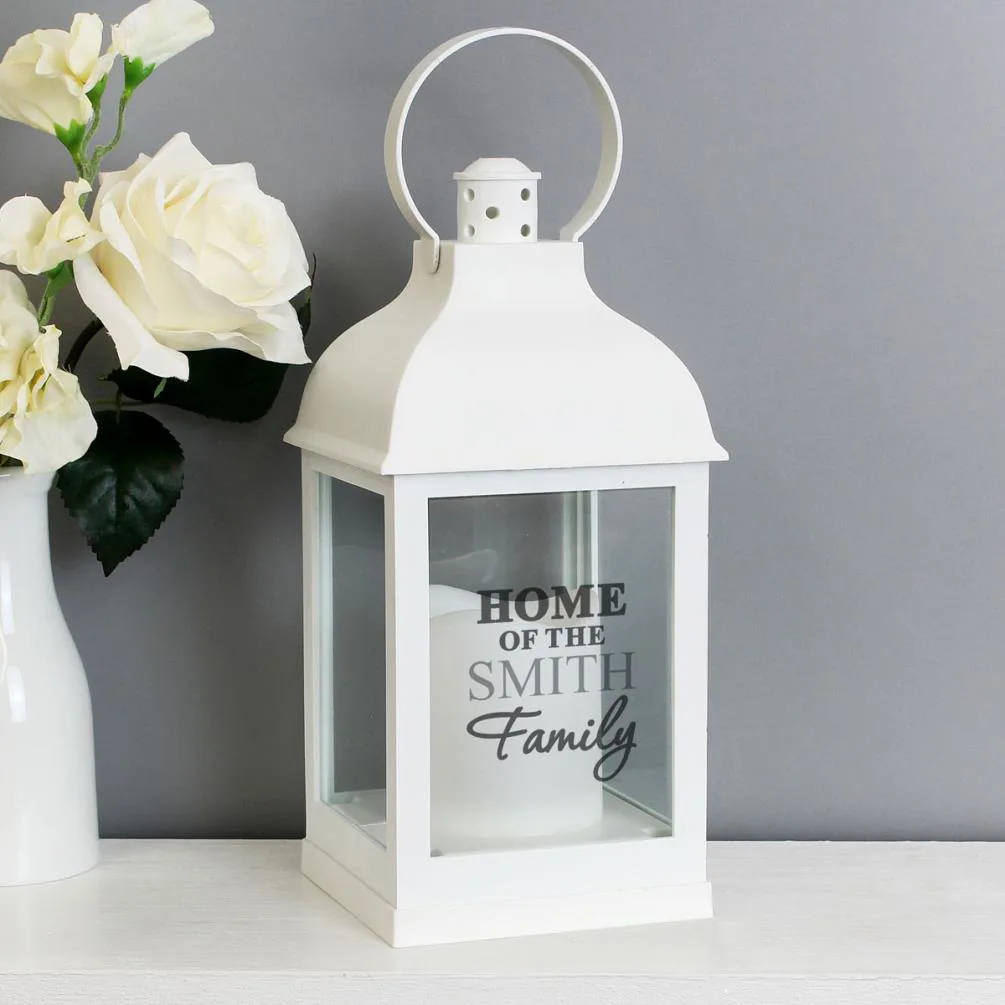 Personalised The Family White Lantern Extra Image 2