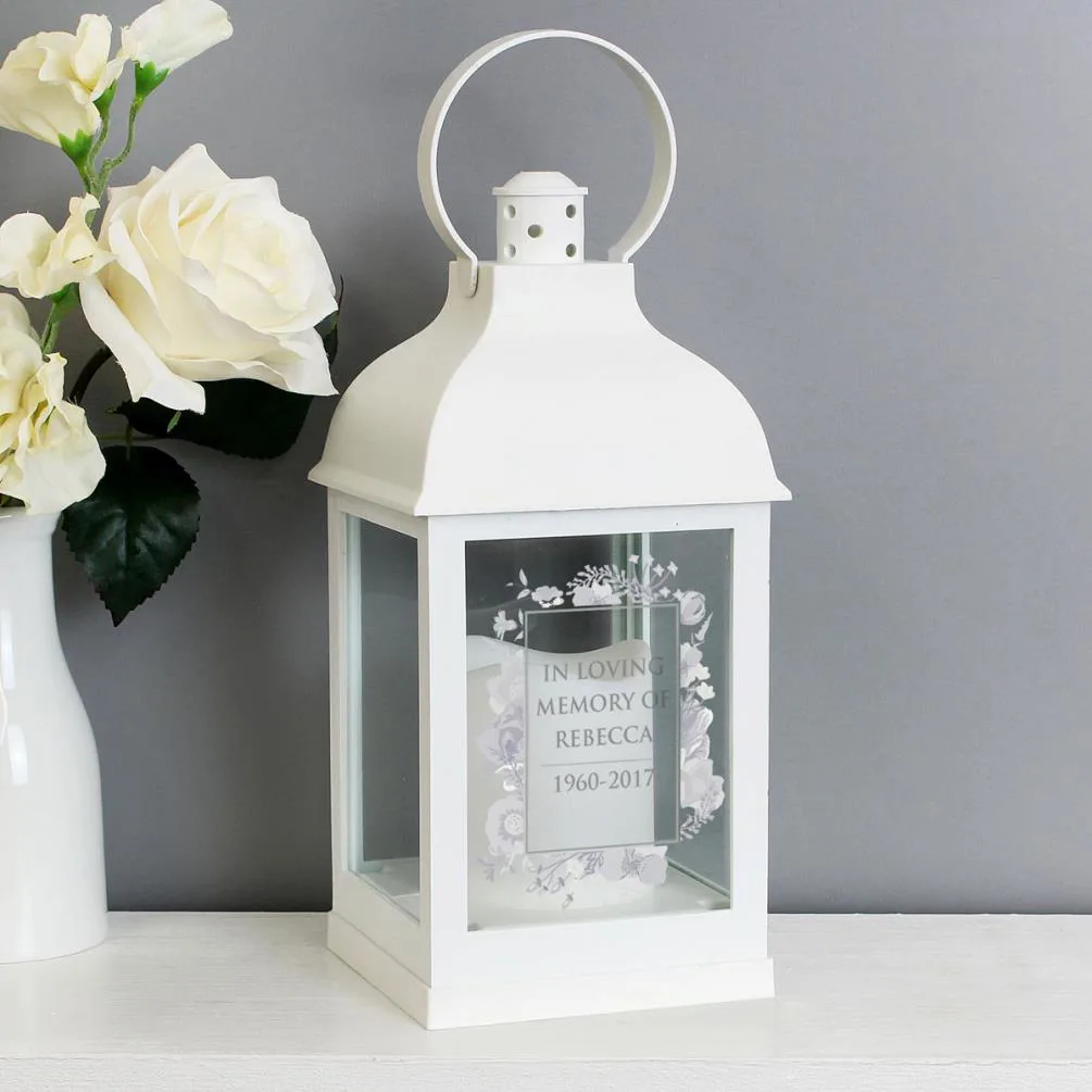 Personalised Soft Watercolour White Lantern Extra Image 3